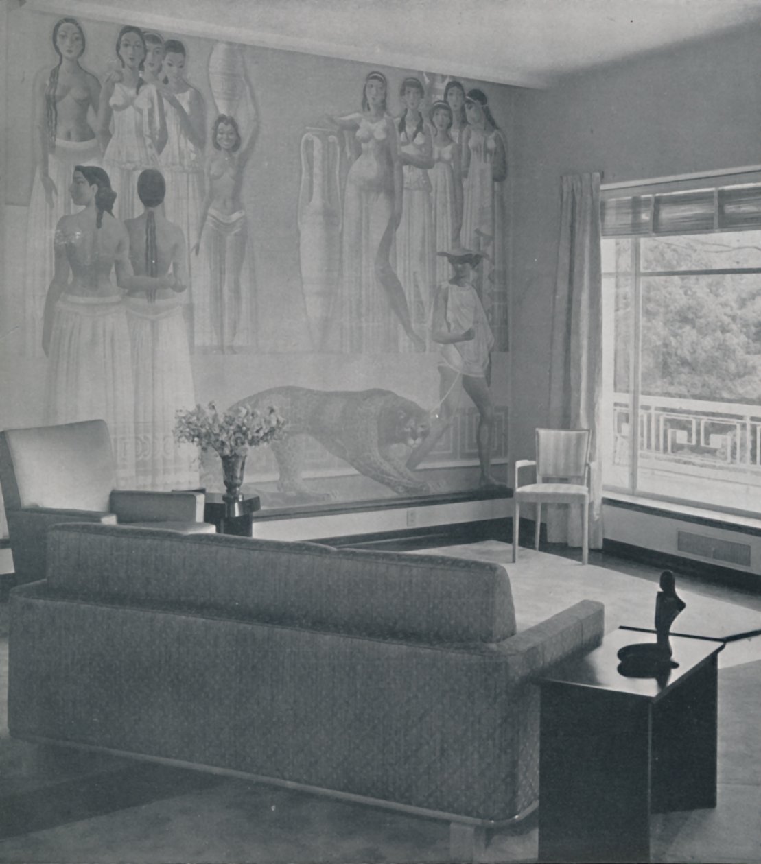 Salon w rezydencji Cafritz w Georgetown, Nr. Waszyngton, 1942 autorstwa Unbekannt