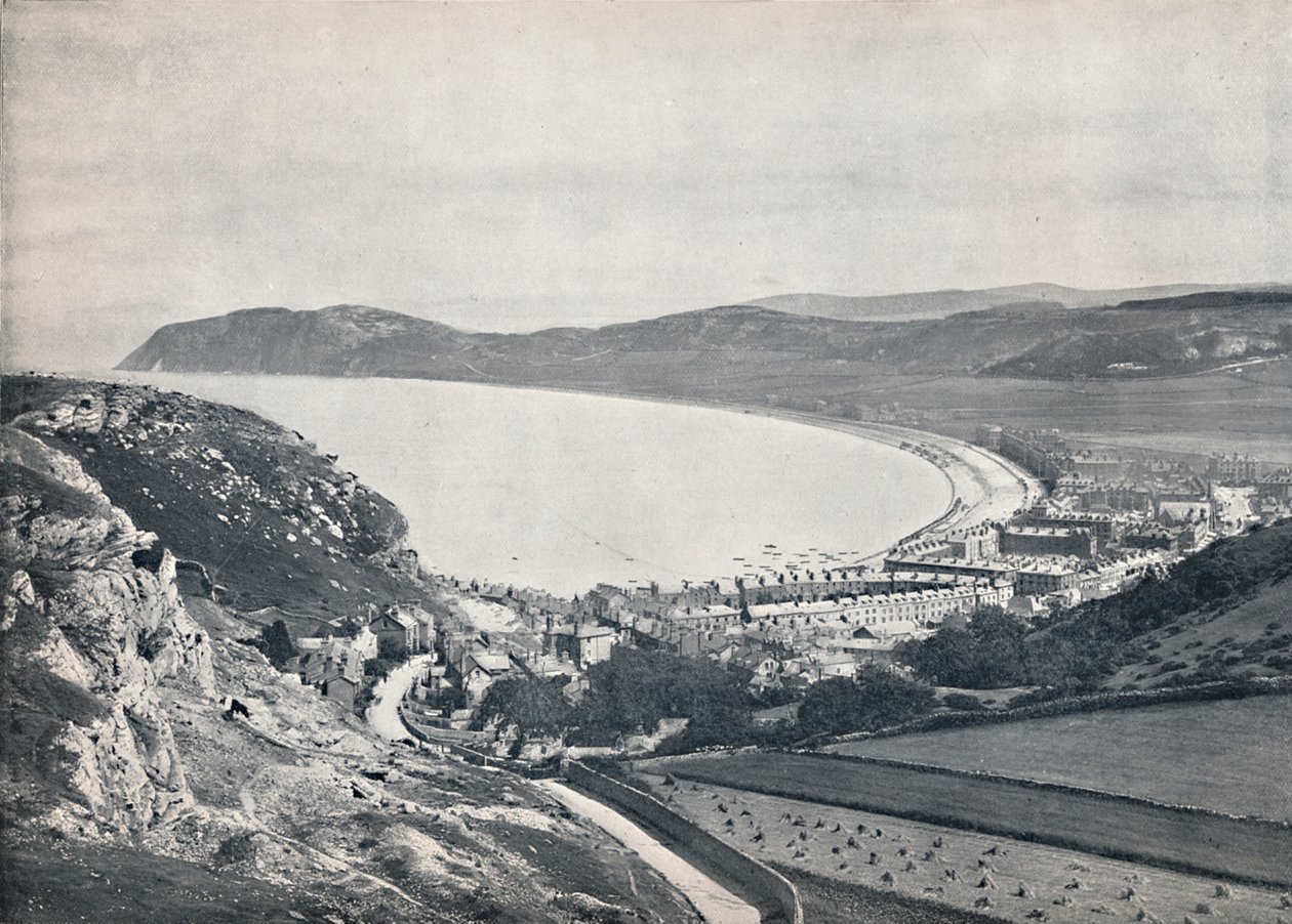 Llandudno - Patrząc w dół z góry, 1895 autorstwa Unbekannt