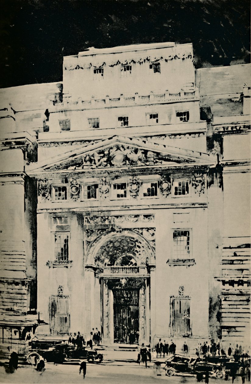 Nowy budynek Lloyds: Wejście od ulicy Leadenhall, 1928 autorstwa Unbekannt