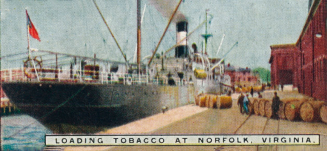 Ładowanie tytoniu w Norfolk w stanie Wirginia, 1926 r. autorstwa Unbekannt