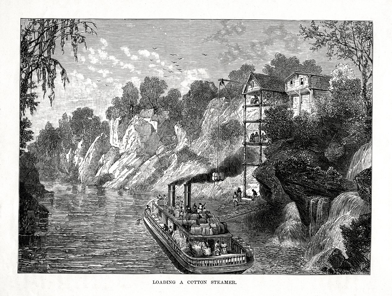 Ładowanie parownicy do bawełny, 1877 autorstwa Unbekannt