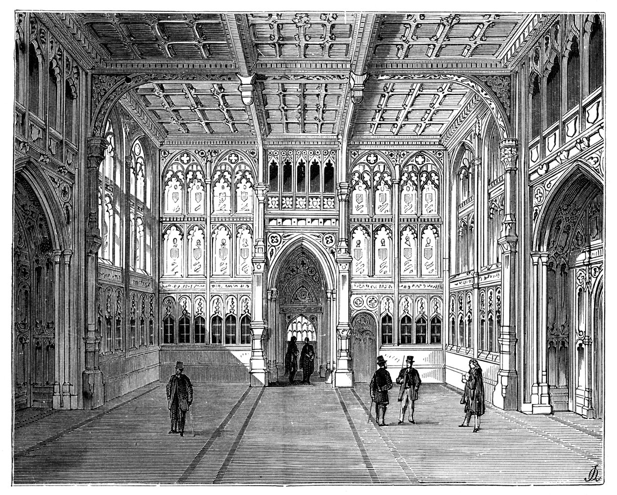 Lobby Izby Gmin, Londyn, 1900 autorstwa Unbekannt