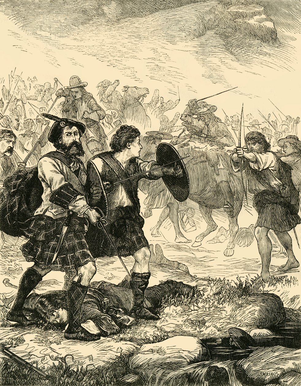 Lochiel w Killiecrankie, 1881. autorstwa Unbekannt