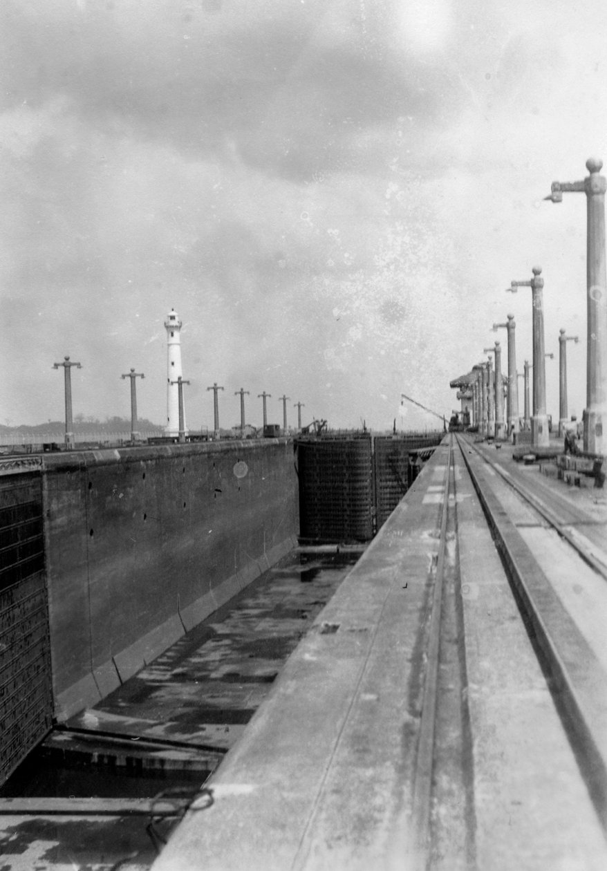 Śluza na Kanale Panamskim, 1931 autorstwa Unbekannt