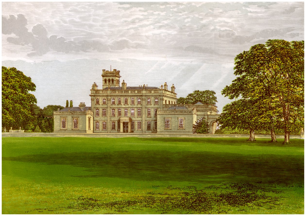 Locko Park, Derbyshire, dom rodziny Drury-Lowe, ok. 1880 autorstwa Unbekannt