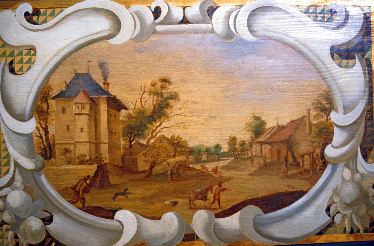 Loire Atlantique N* 042 - Chateau de Haute Goulaine - Malowane drewno autorstwa Unbekannt