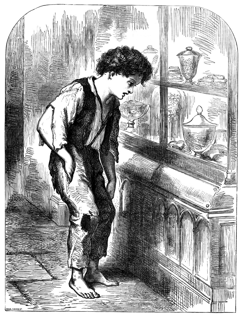 Londyńska ulica Arab, 1883 autorstwa Unbekannt