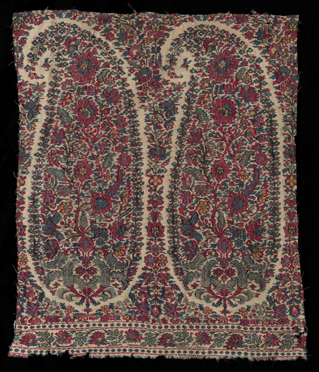 Fragment długiego szala, 1820-1825. autorstwa Unbekannt