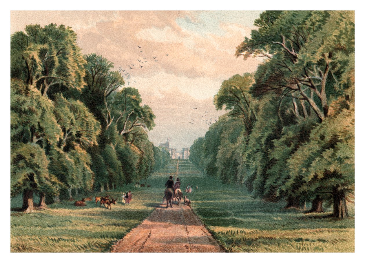 Długi spacer, Windsor Park, 1880 autorstwa Unbekannt