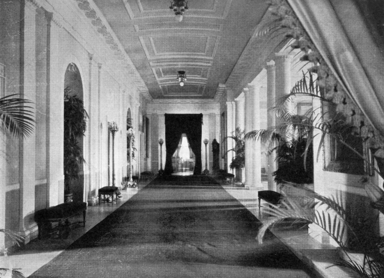Długi korytarz, Biały Dom, Waszyngton, USA, 1908 autorstwa Unbekannt