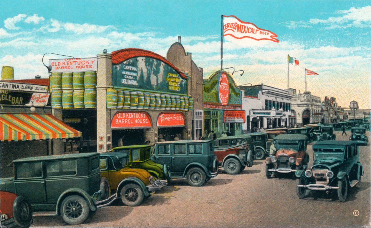 Patrząc na północ na Main Street, c1939 autorstwa Unbekannt