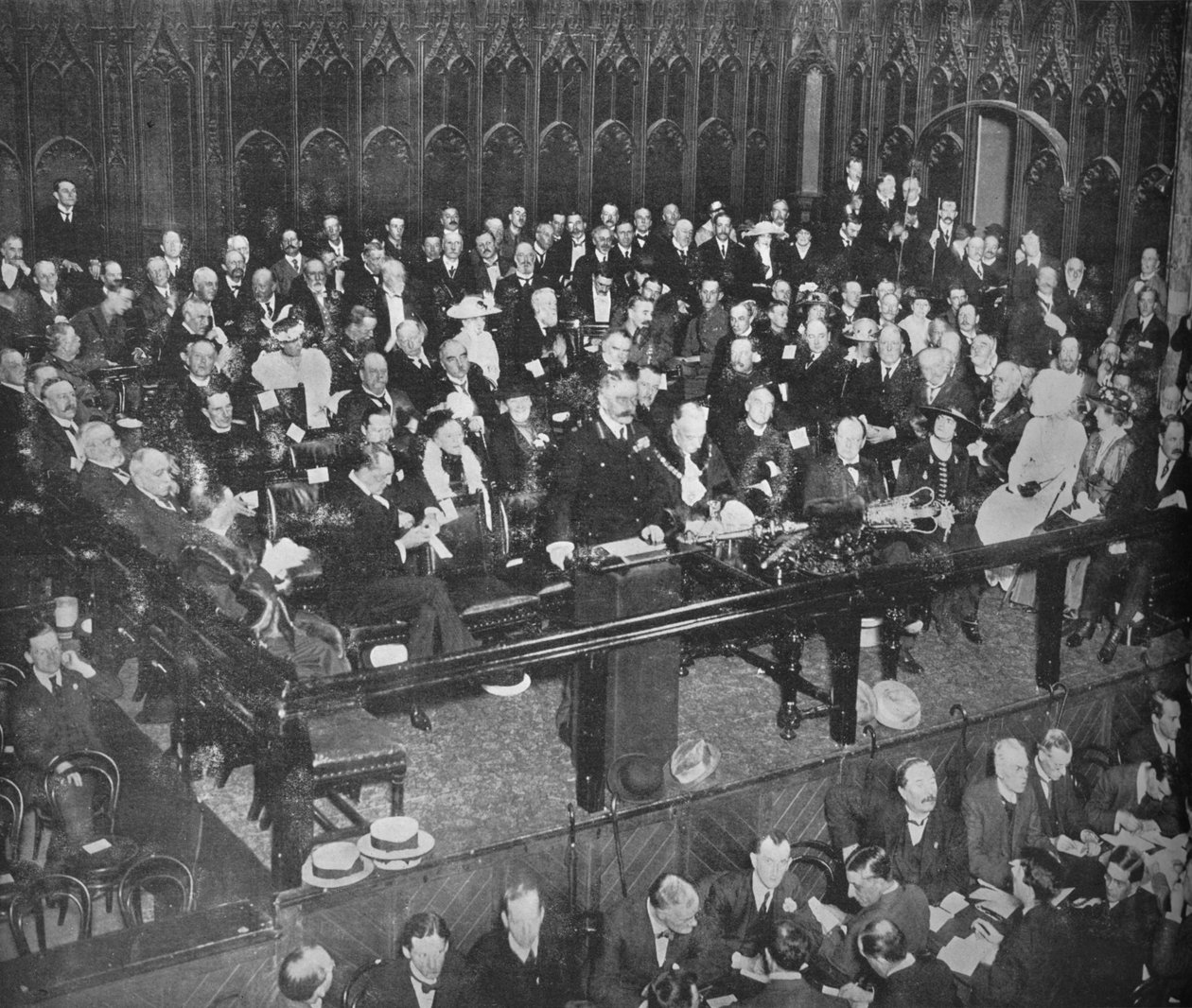Lord Kitchener składa apel rekrutacyjny w Guildhall, 1915 autorstwa Unbekannt