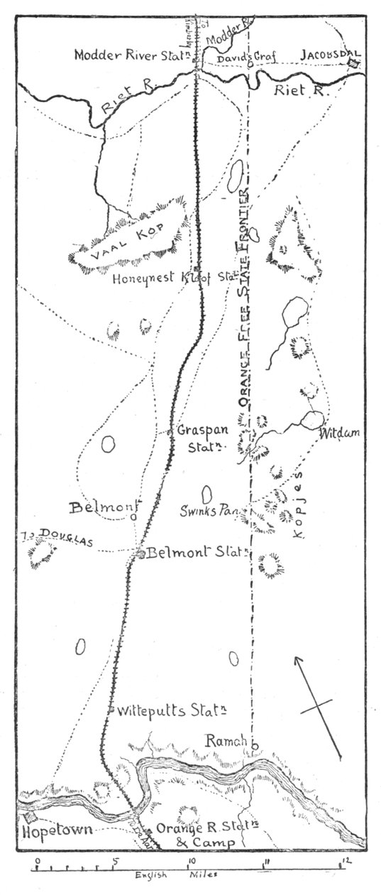 Linia ofensywy Lorda Methuensa do rzeki Modder, 1902 autorstwa Unbekannt