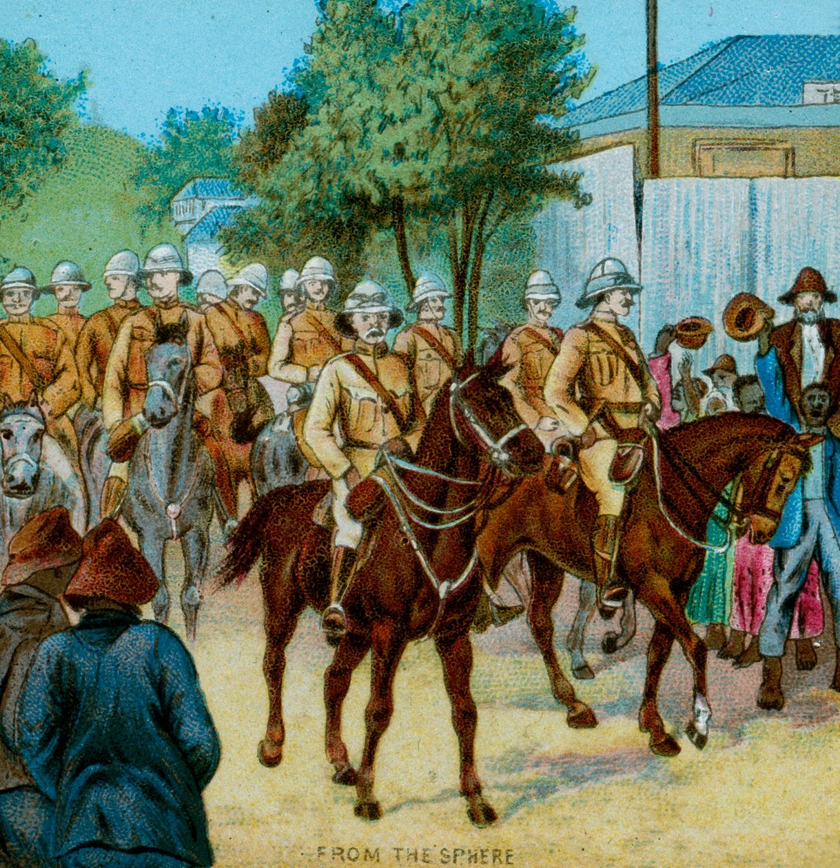 Wejście stanu Lord Roberts do Bloemfontein, 1900 autorstwa Unbekannt