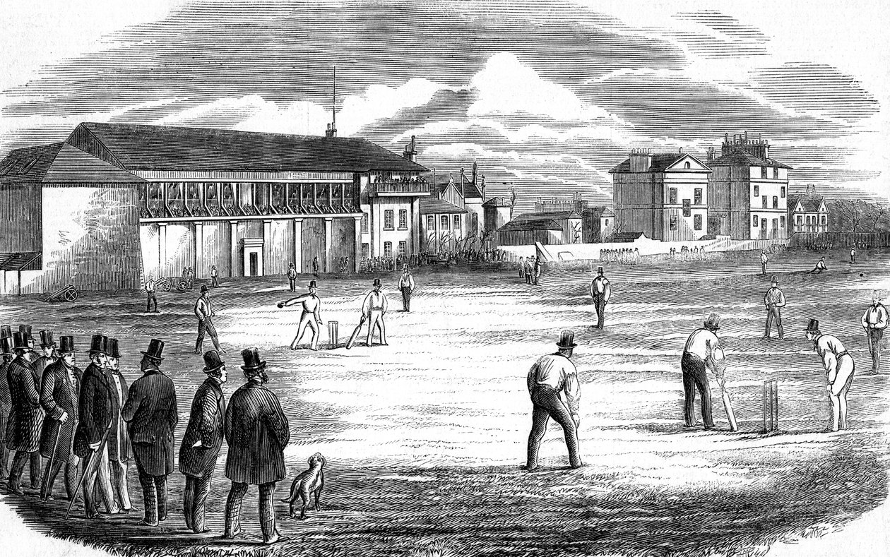 Lords Cricket Ground, Londyn, 1858 autorstwa Unbekannt