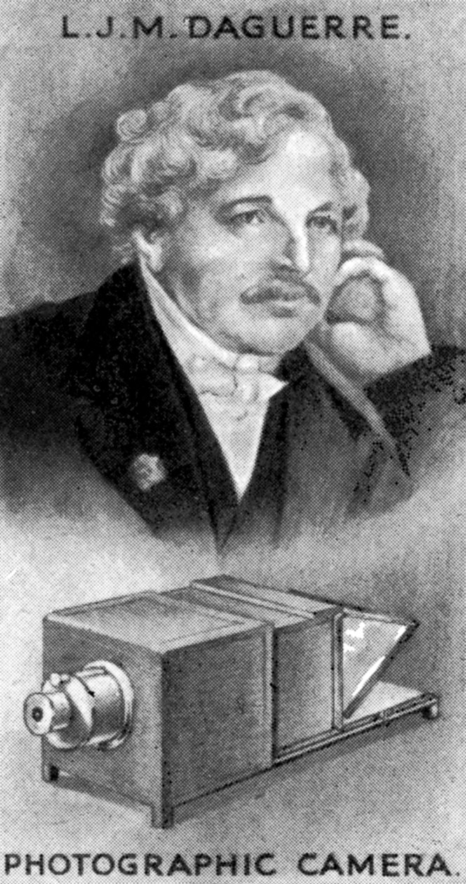 Louis-Jacques-Mande Daguerre, francuski artysta i chemik, ok. 1924 autorstwa Unbekannt