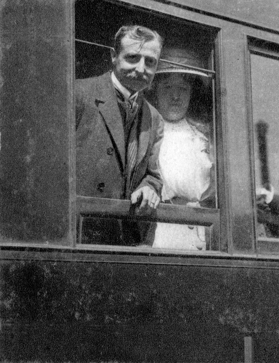 Louis Bleriot, pionierski lotnik francuski, 1909 autorstwa Unbekannt