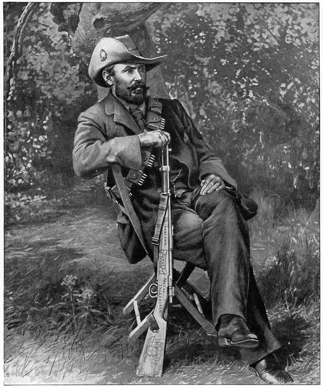 Louis Botha, afrykanerski żołnierz i mąż stanu, ok. 1900. autorstwa Unbekannt