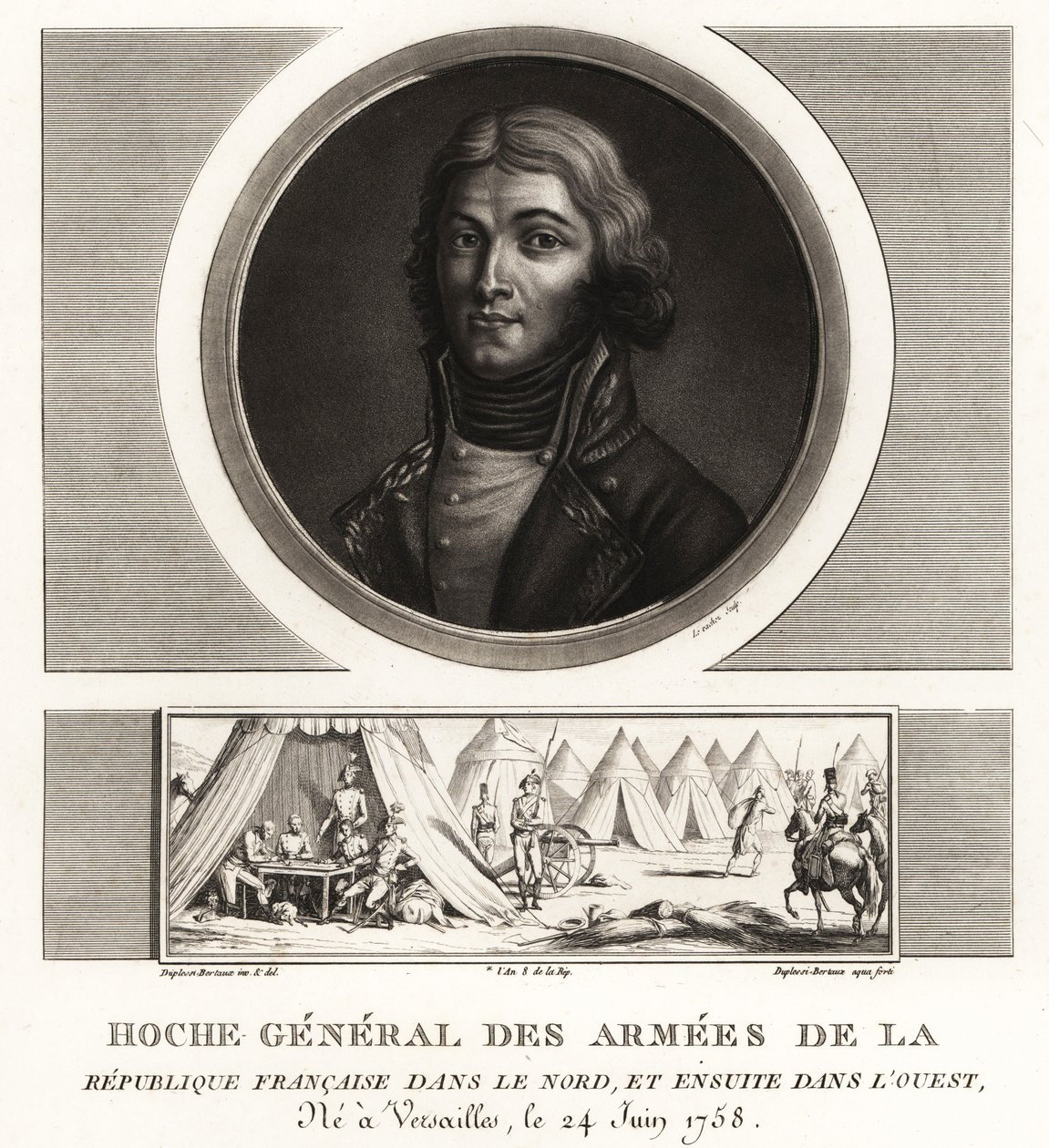Louis Lazare Hoche, generał rewolucjonistów armii Republiki Francuskiej, zmarł w Wetzlar w 1797 r. autorstwa Unbekannt