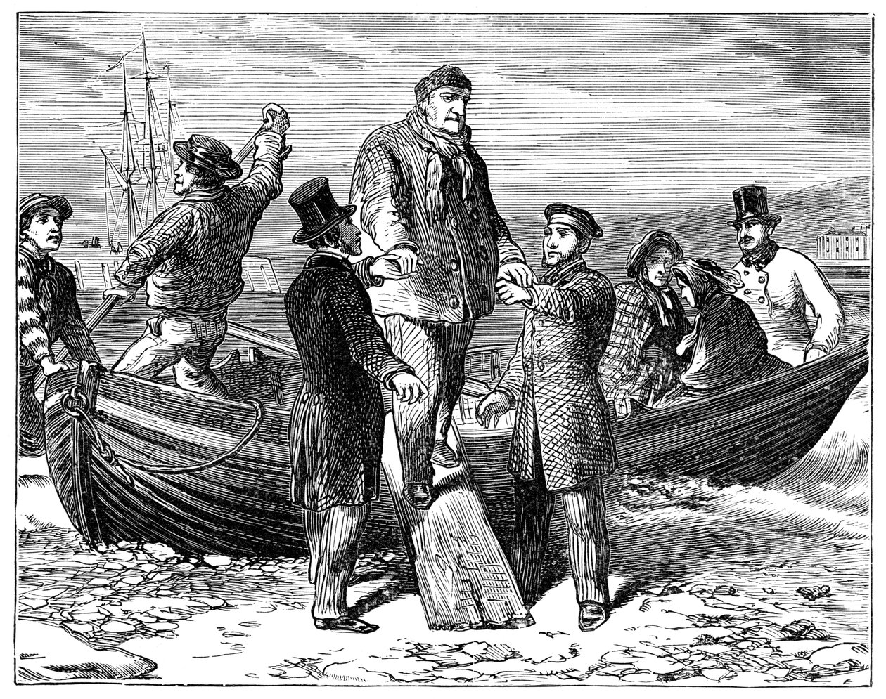 Ludwik Filip przybywa do Newhaven, 1848, 1900 autorstwa Unbekannt