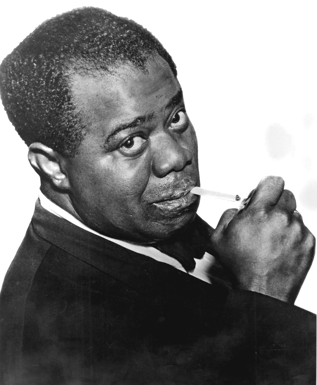 Louis Satchmo Armstrong c1898-1971, amerykański trębacz i wokalista jazzowy autorstwa Unbekannt