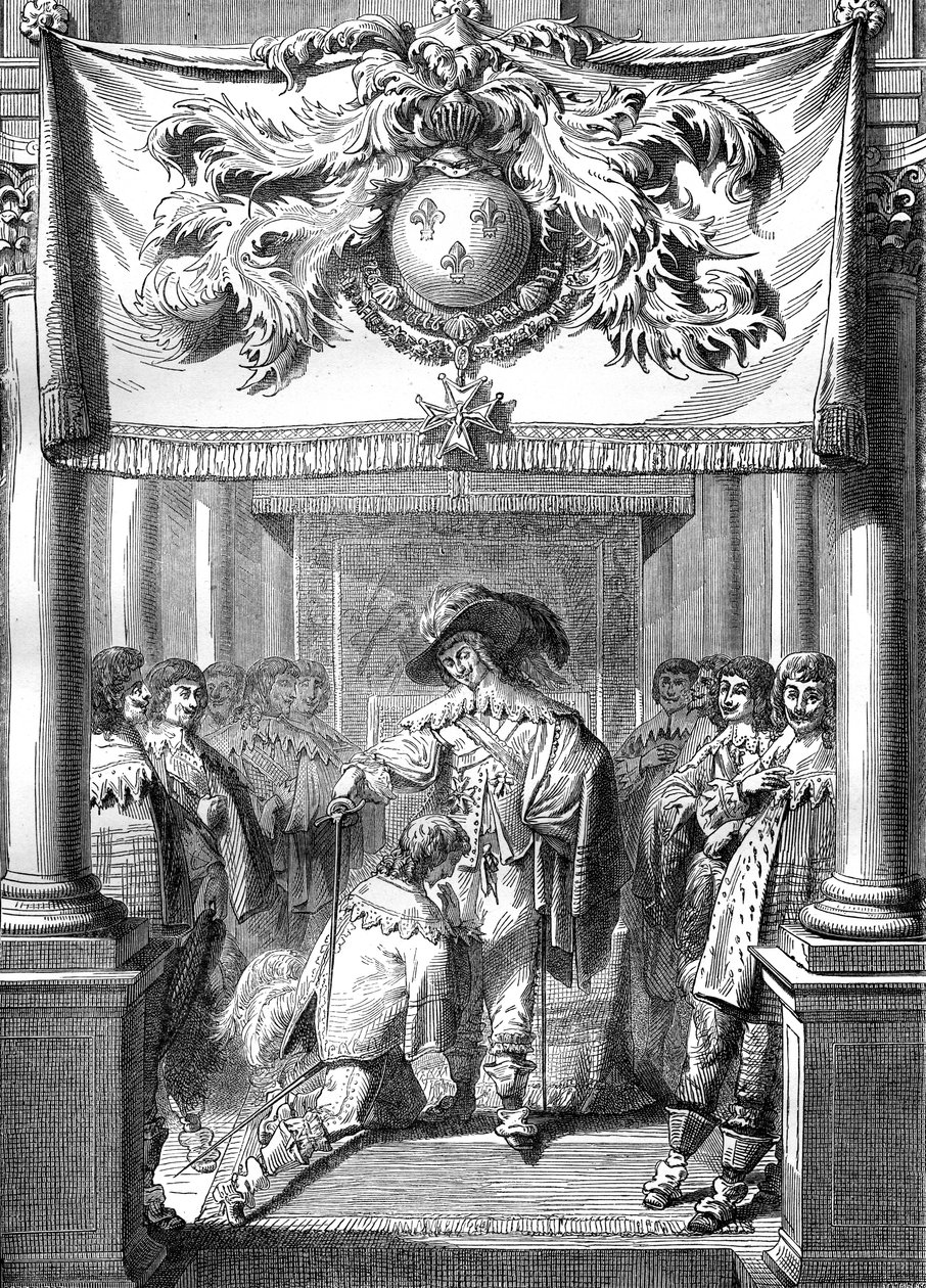 Ludwik XIII we Francji nadający Order Ducha Świętego, XVII w. 1882-1884 autorstwa Unbekannt