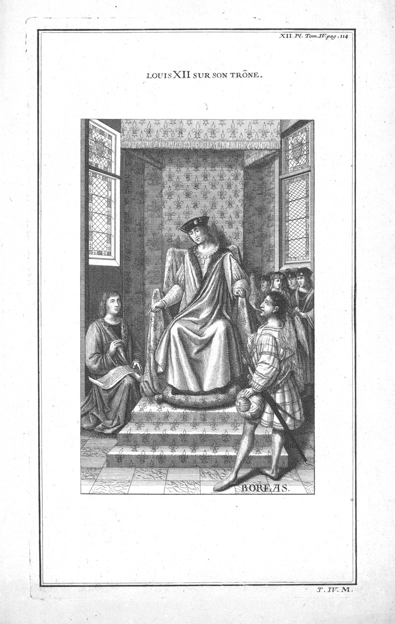 Ludwik XII na tronie, ok. 1760. autorstwa Unbekannt