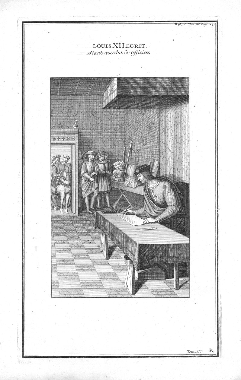 Pismo Ludwika XII, ok. 1760. autorstwa Unbekannt
