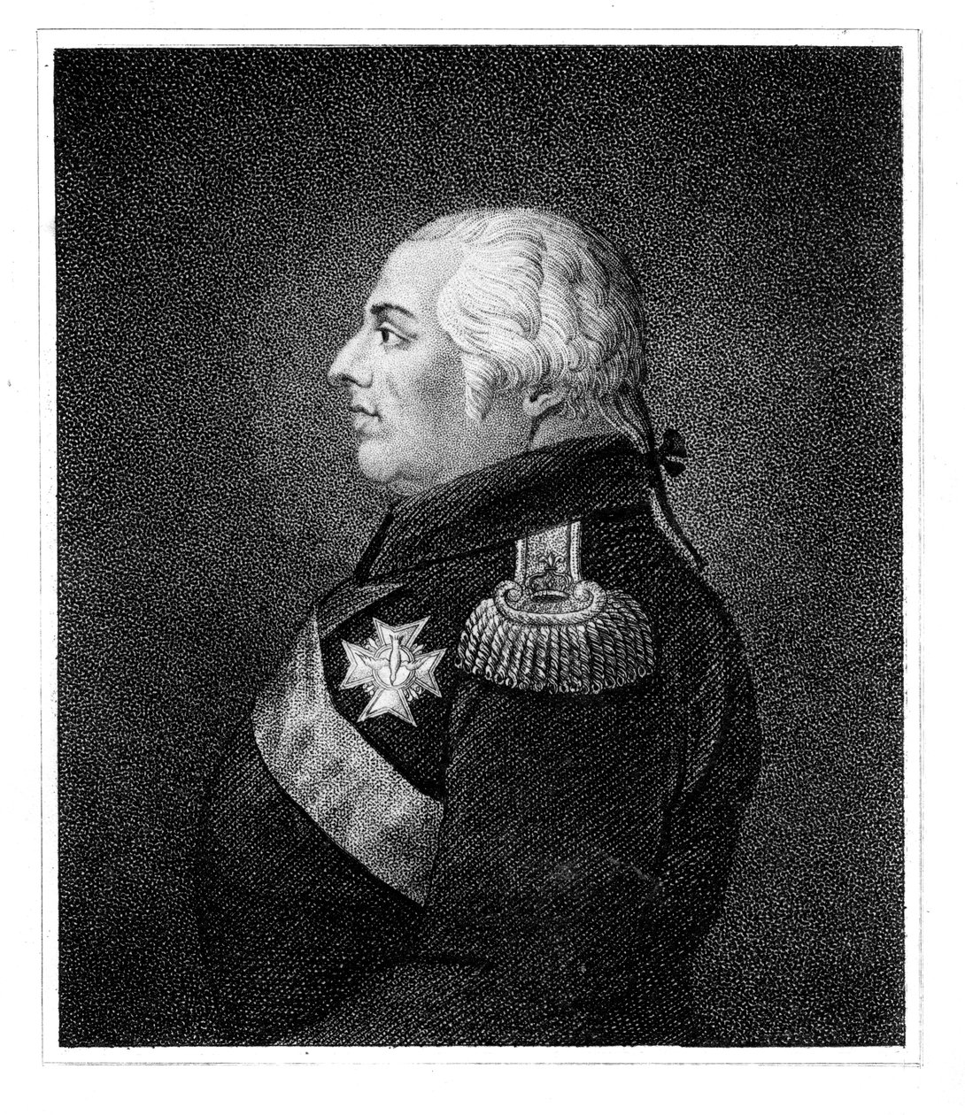 Ludwik XVIII, król Francji autorstwa Unbekannt