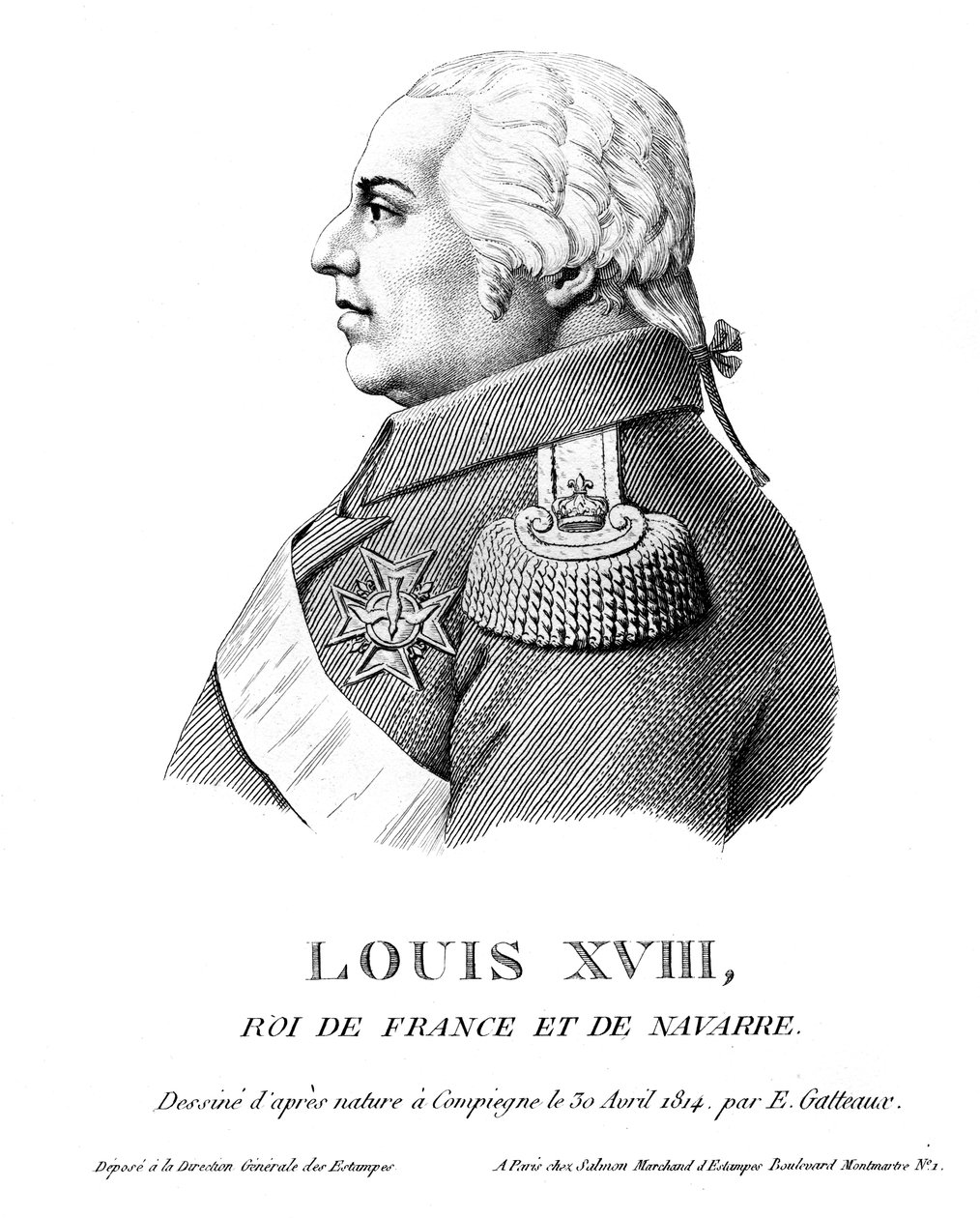 Ludwik XVIII, król Francji, 1814 autorstwa Unbekannt