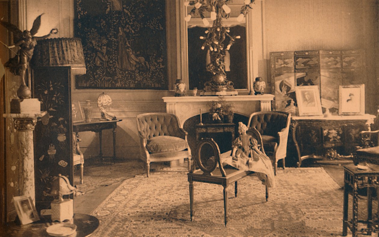 Sala Ludwika XVI w Ambasadzie Kubańskiej w Brukseli, Belgia, 1927. autorstwa Unbekannt