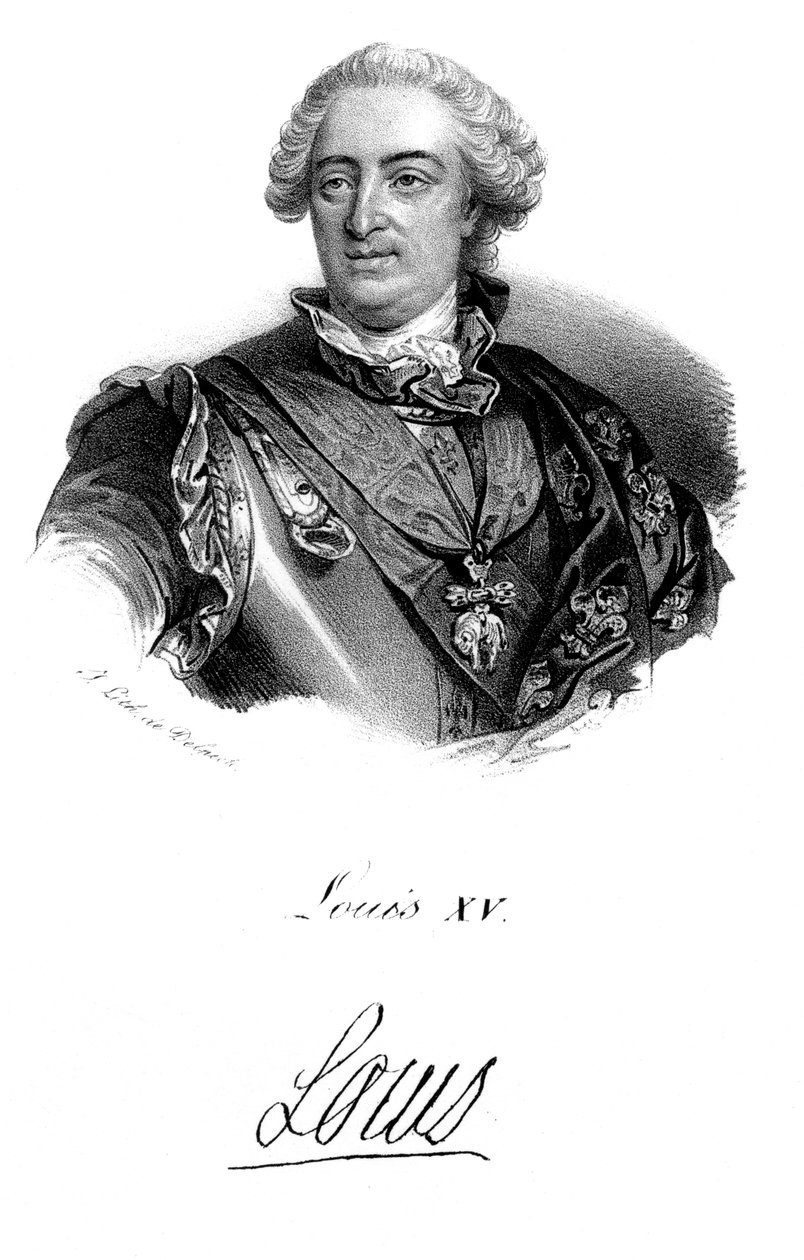 Ludwik XV 1710-1774, król Francji od 1715, c1820 autorstwa Unbekannt
