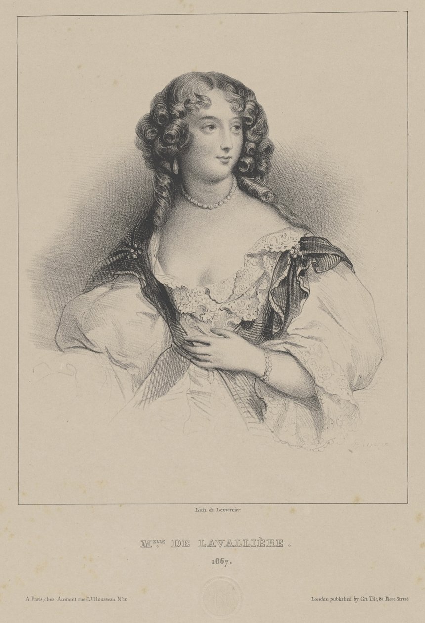 Louise de La Baume Le Blanc, księżna La Vallière 1644-1710, ok. 1820. autorstwa Unbekannt