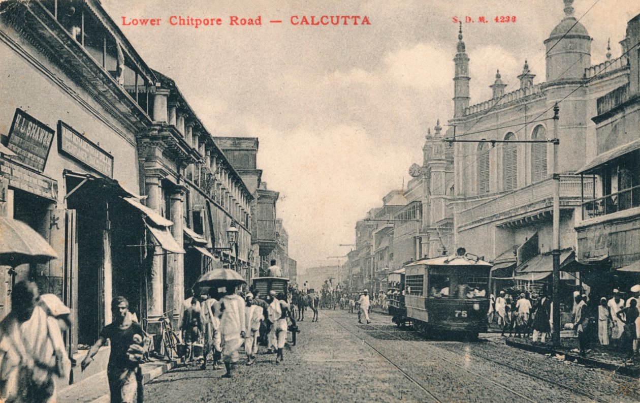 Lower Chitpore Road - Kalkuta, c1910 autorstwa Unbekannt