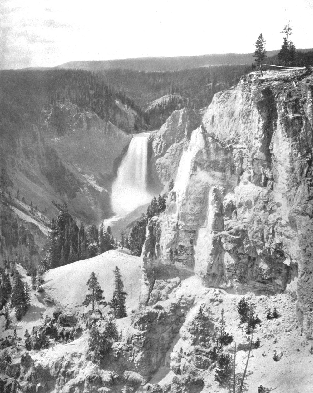 Lower Falls of the Yellowstone, Wyoming, USA, ok. 1900. autorstwa Unbekannt