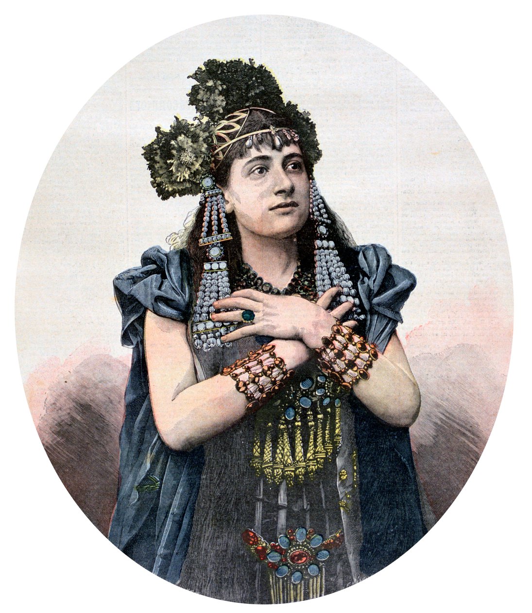 Lucienne Breval w roli Salammbo, 1892 autorstwa Unbekannt