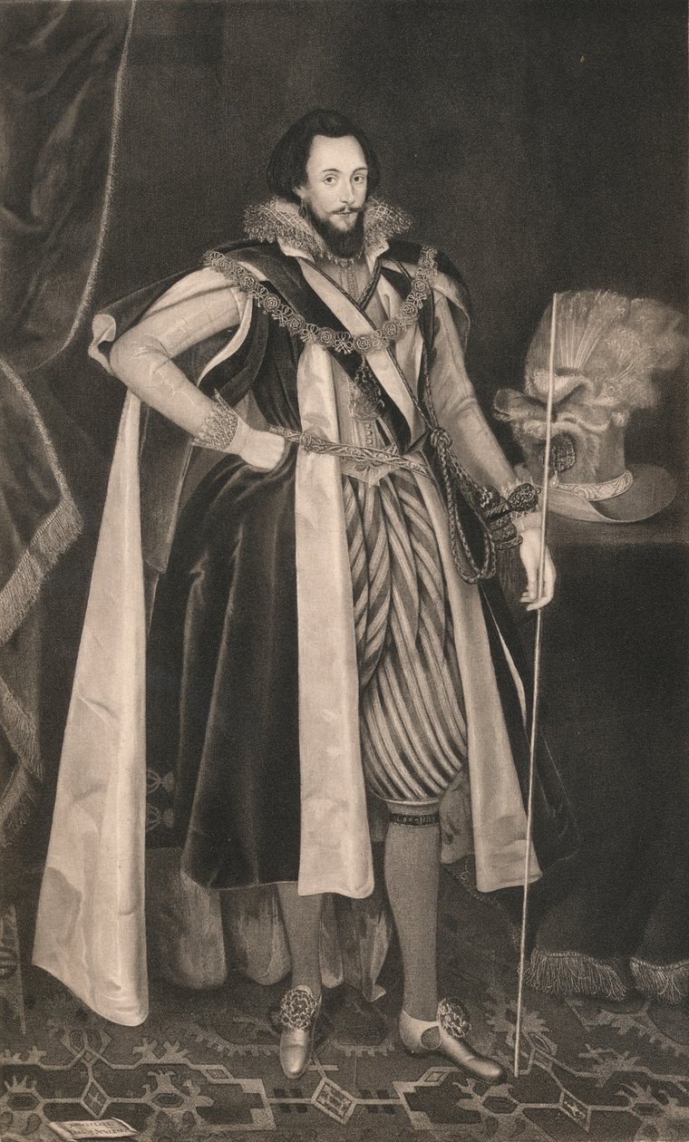 Ludovic Stuart, drugi książę Londynu, ok. XVI w., 1904 r. autorstwa Unbekannt