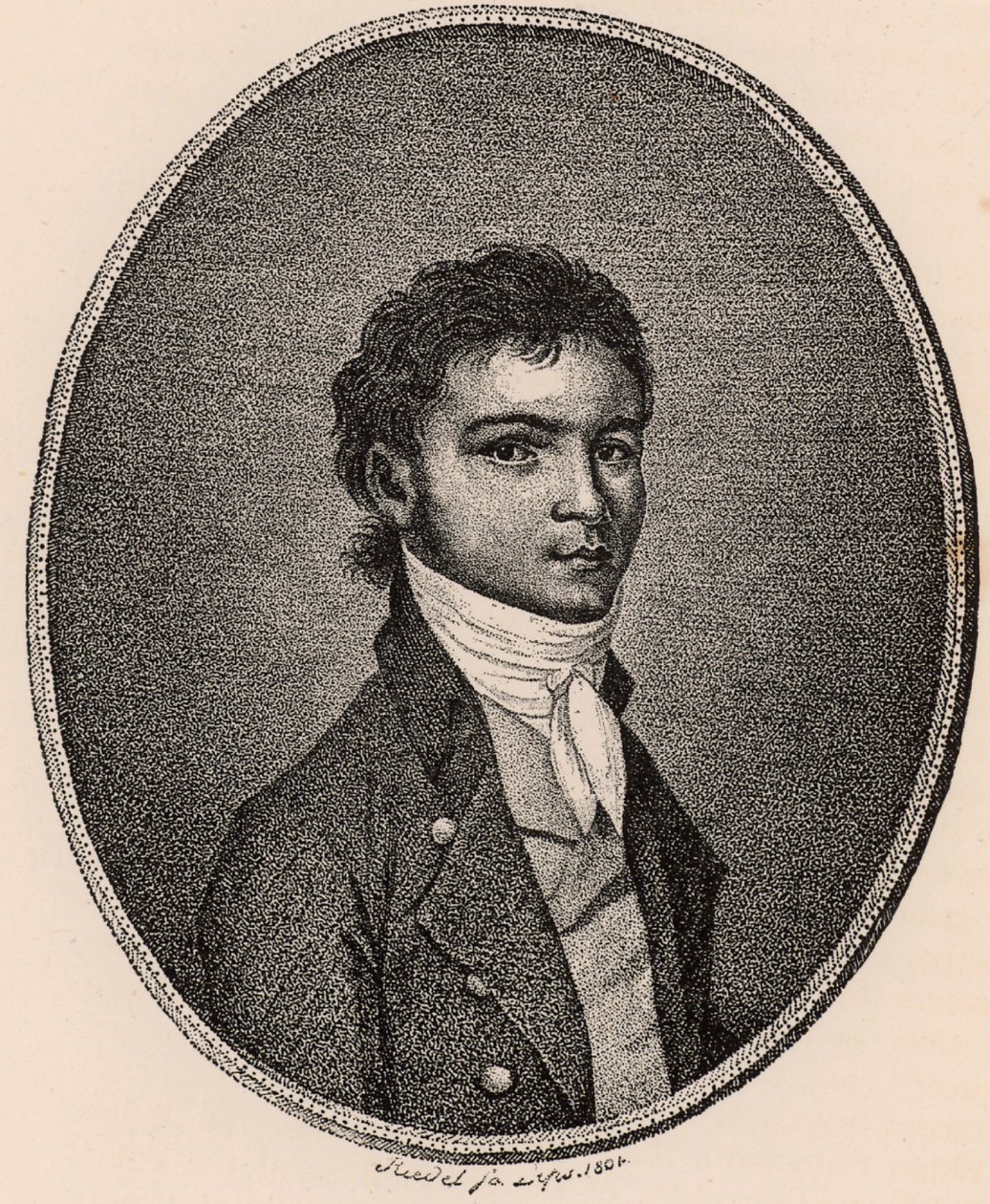 Ludwig van Beethoven 1770-1827, lata 90 autorstwa Unbekannt