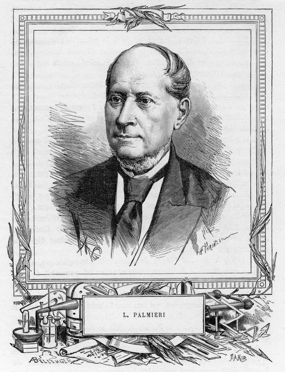 Luigi Palmieri, włoski geofizyk, 1893 autorstwa Unbekannt