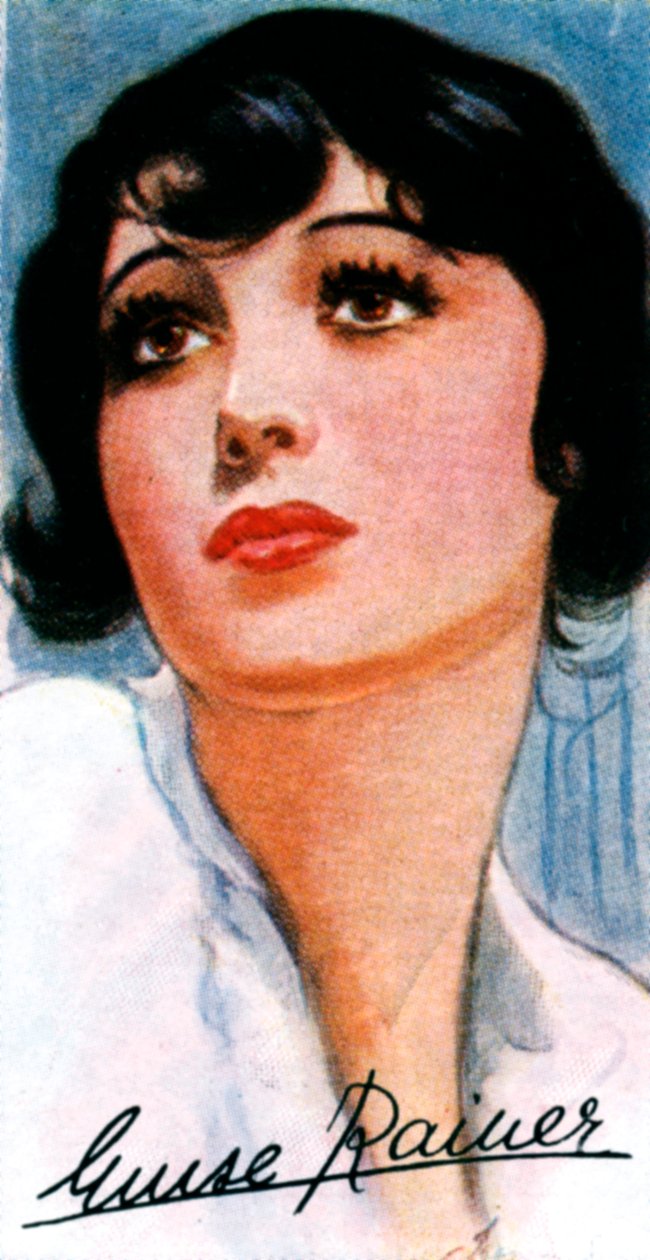 Luise Rainer, 1910-, dwukrotna nagrodzona Oscarem aktorka filmowa, XX wiek autorstwa Unbekannt