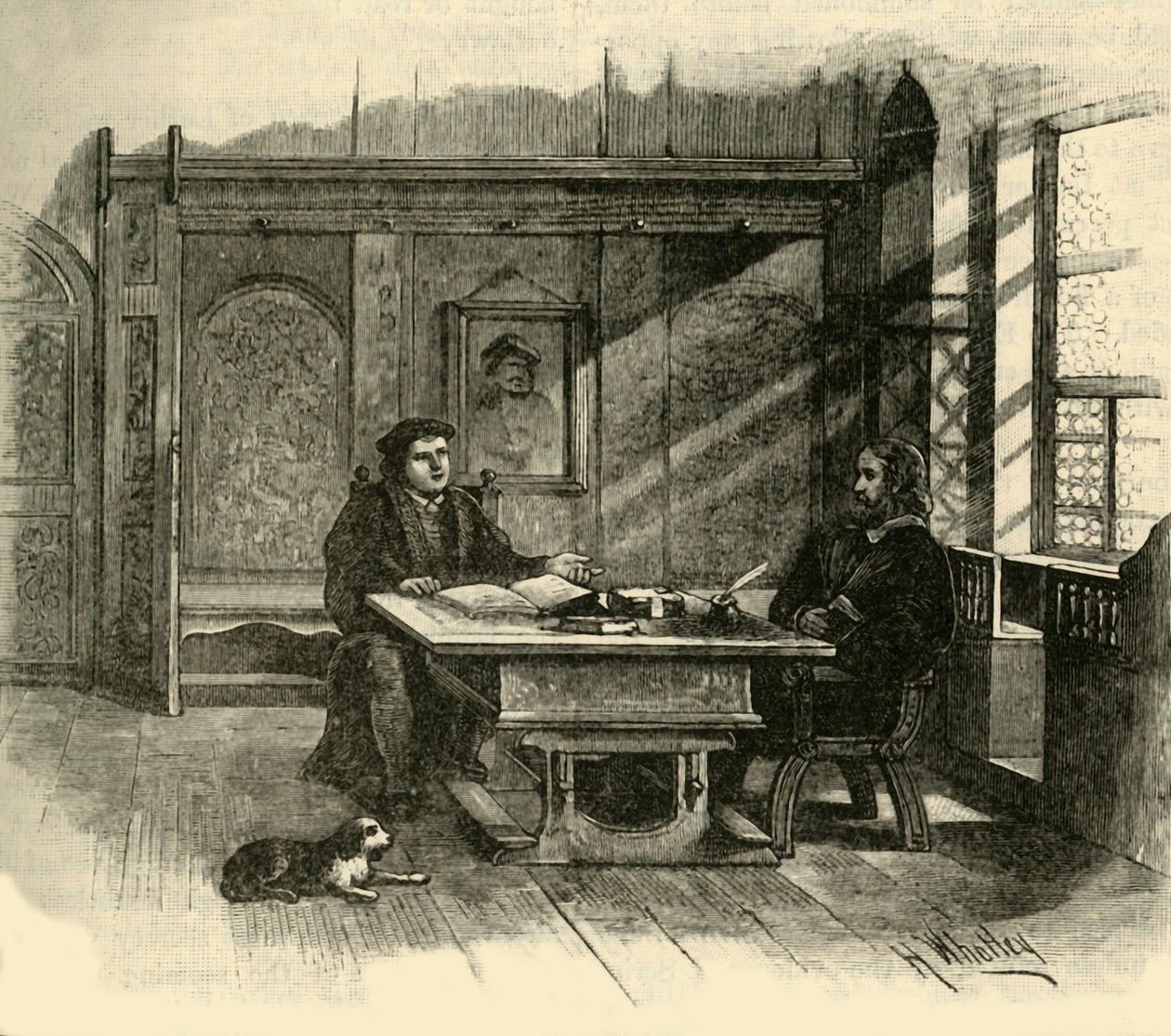 Luter i Melanchton, ok. 1500-1520, 1890. autorstwa Unbekannt