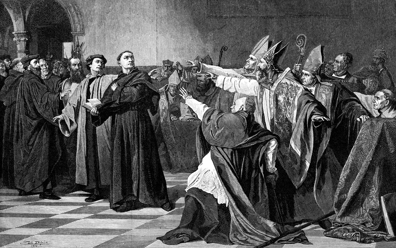 Luter na sejmie w Wormacji, 1882 r. autorstwa Unbekannt