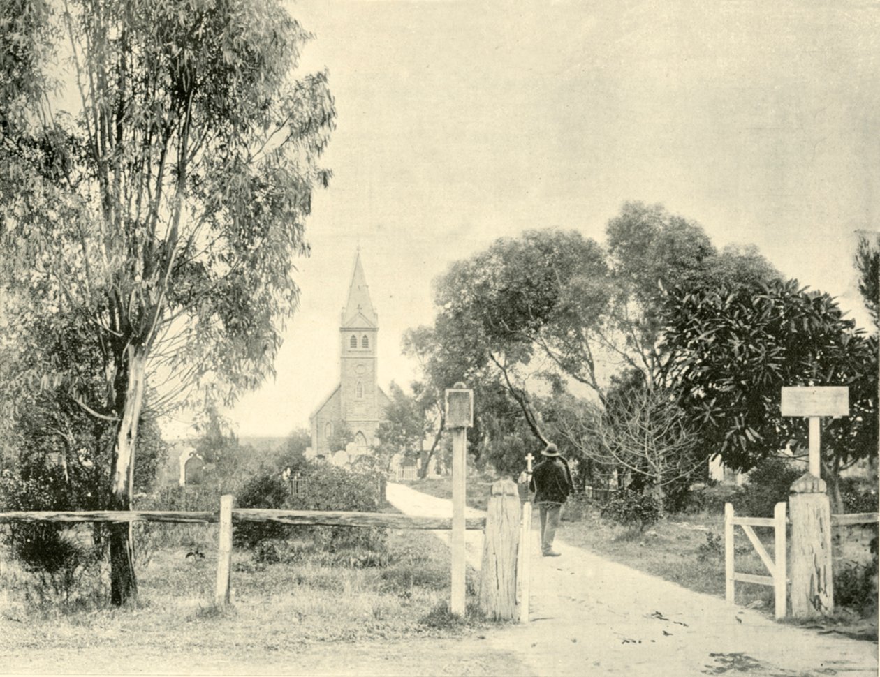 Kościół luterański, Tanunda, 1901. autorstwa Unbekannt
