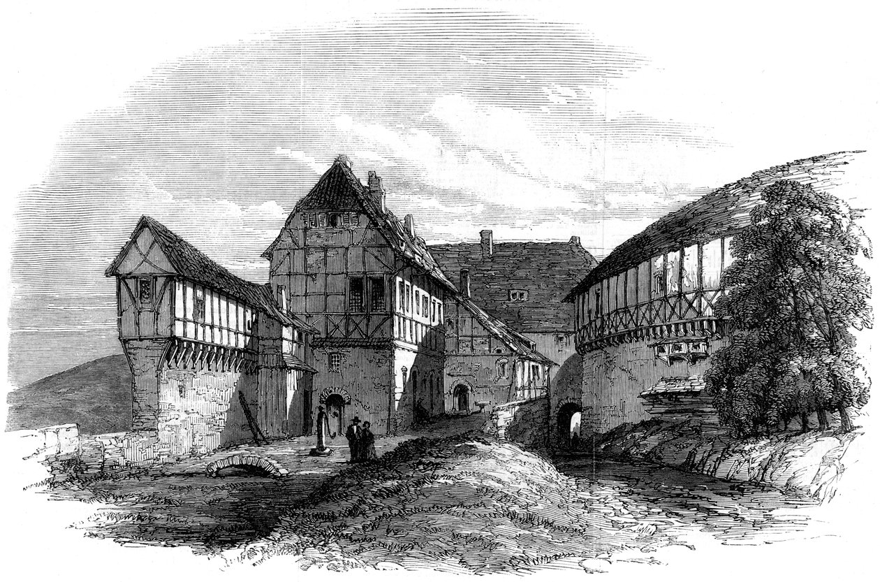 Dom Lutra na zamku Wartburg, Eisenach, Niemcy, 1862 autorstwa Unbekannt