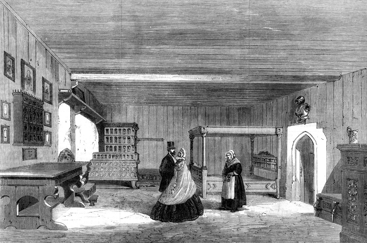 Sala Lutra w zamku Wartburg, Eisenach, Niemcy, 1862 autorstwa Unbekannt