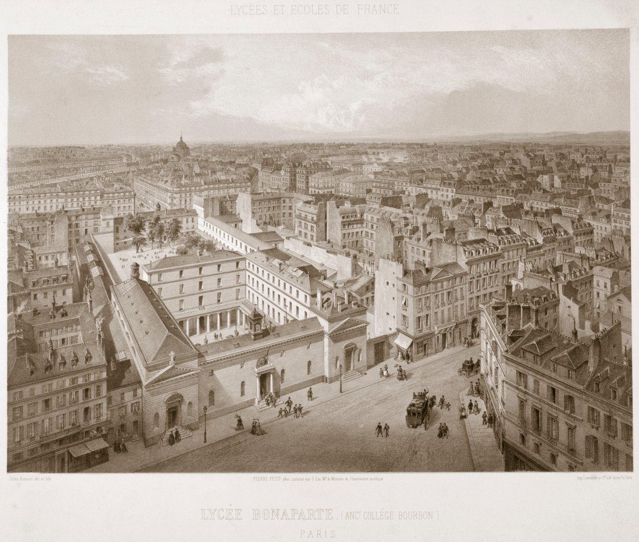 Bonaparte Liceum, Paryż, 1867 autorstwa Unbekannt