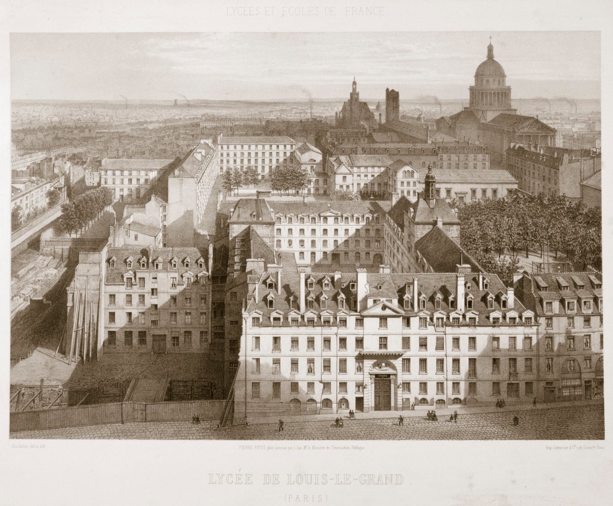 Liceum Louis-le-Grand, Paryż, 1867 autorstwa Unbekannt