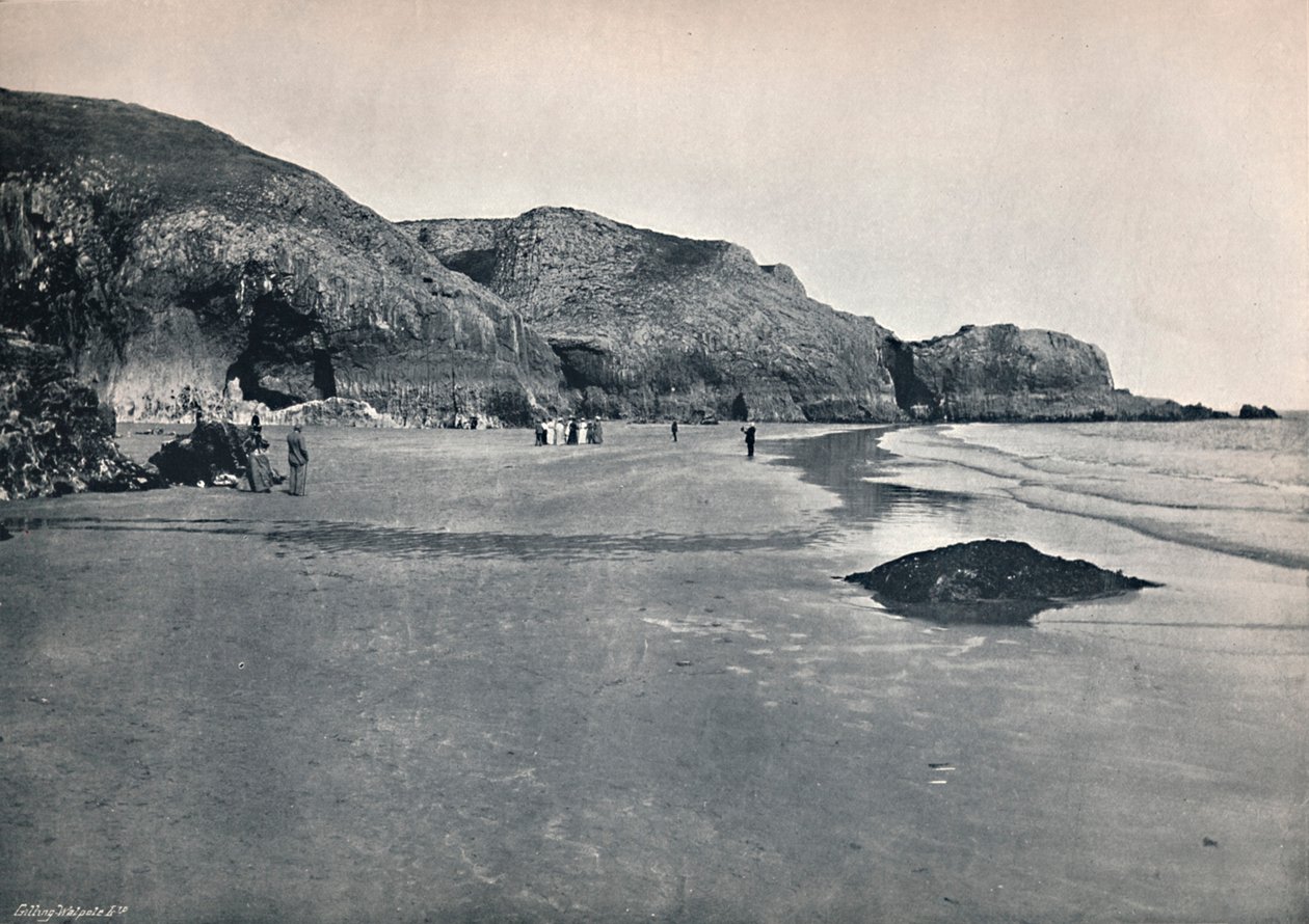 Lydstep - Klify i plaża, 1895 autorstwa Unbekannt