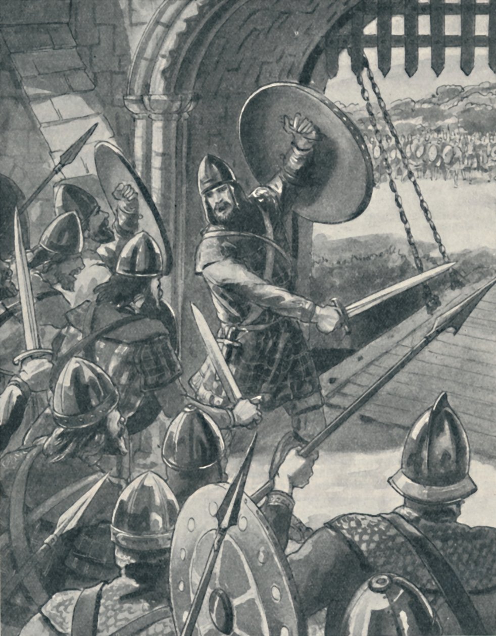 Makbet był zaciekłym wojownikiem, ok. 1934 autorstwa Unbekannt