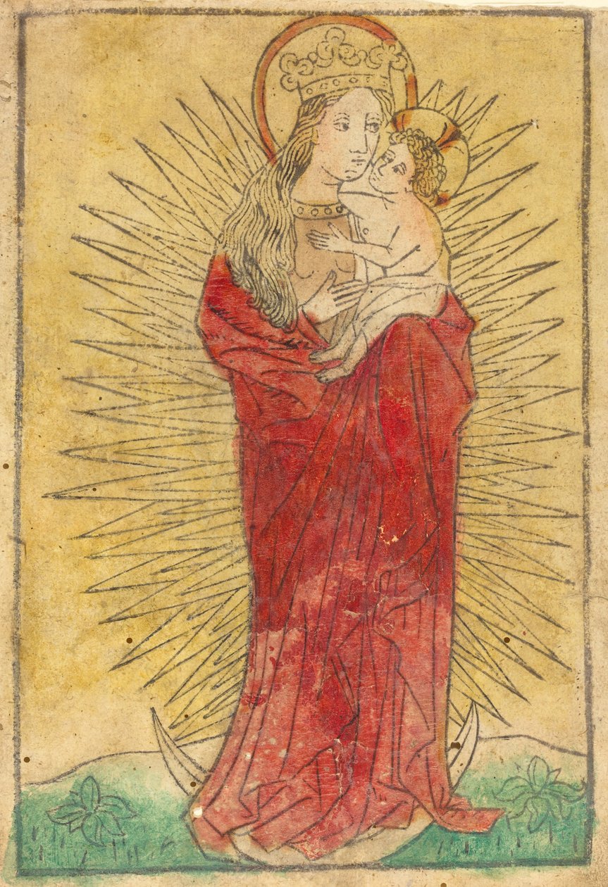 Madonna i Dzieciątko w chwale stojące na półksiężycu, 14501460. autorstwa Unbekannt